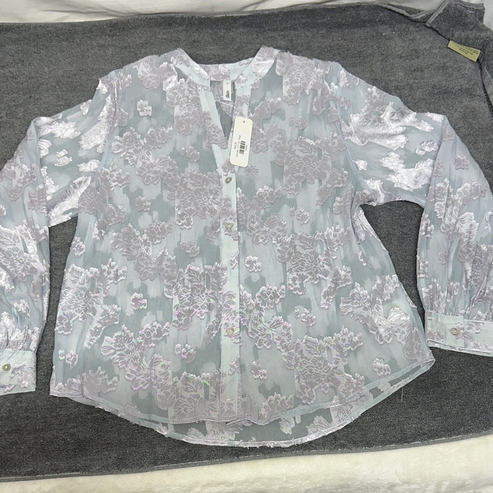 Glam White Lace Overlay sheer Top